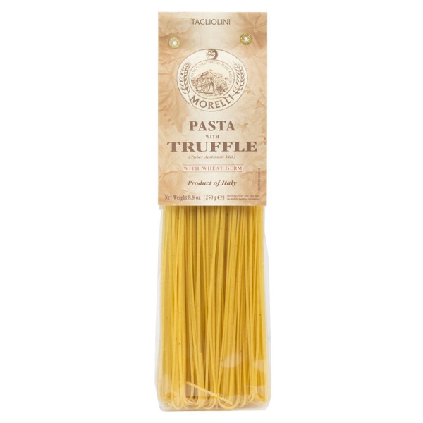 Morelli Truffle Tagliolini Italian Pasta - Gourmet Pasta - Handmade in Small Batches - Imported Italian Pasta Noodles - Durum Wheat Semolina Pasta - 8.8 Ounce / 250g