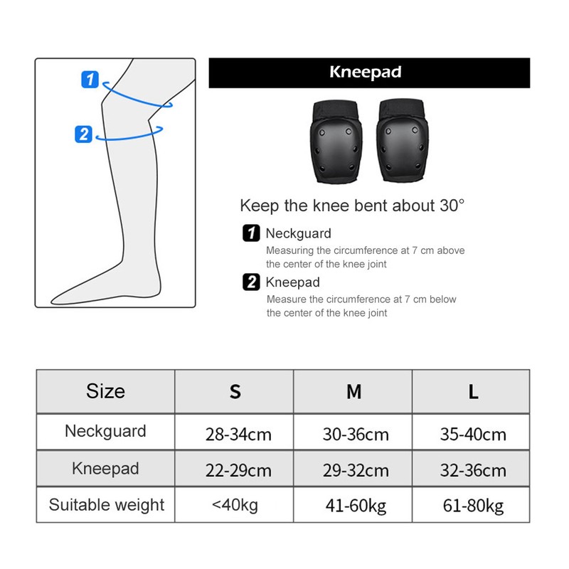 6 Pcs Adults Kids Knee Pads Elbow Pads Wrist Pads