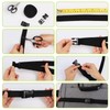REAQUE 5M Nylon Webbing Strap with 10 Pairs of Buckles,
