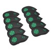 10 PCS Golf Club Head Covers Four Leaf Clover Pattern
