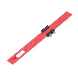 QANYEGN 300mm Woodworking Scribing Ruler, Precision Pocket Metal Slide Rule, Aluminum Alloy Woodworking Pocket Slide Stop Marking Ruler