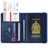 Passport Wallet Holder Cover - KINGMAS CA RFID Blocking Travel