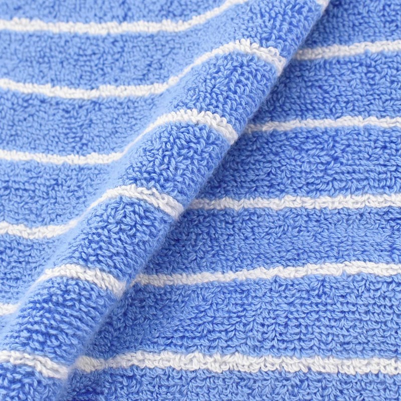 TECLA TERRY TOWELS SRIPED Face Towel, Blue, Clear Blue Stripes