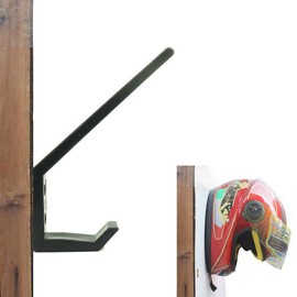 Motorcycle Helmet Holder, Jacket Hanger, Motorbike Wall Mount Display Rack Hoook，Wall Mounted Equestrian Helmet Rack，Plastic，with mounting Screws（Helmet Does not Include）