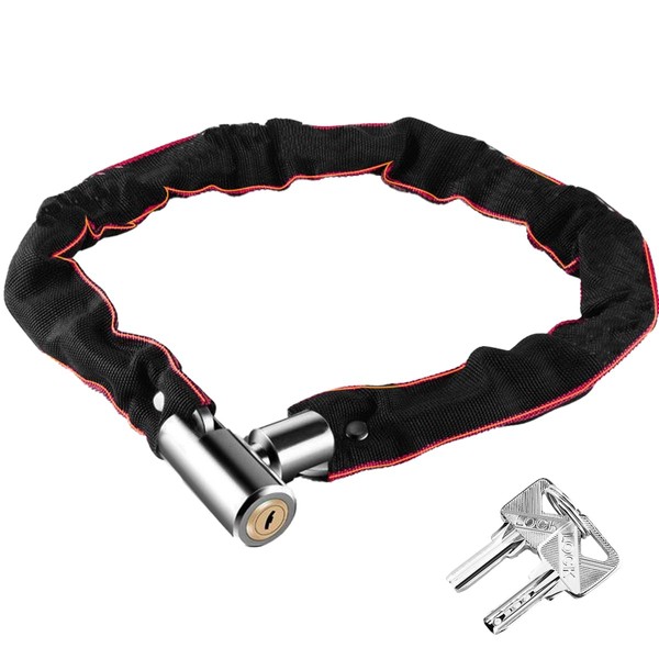 Garegce Bike Lock, Bicycle Locks, Bike Chain Lock with 2