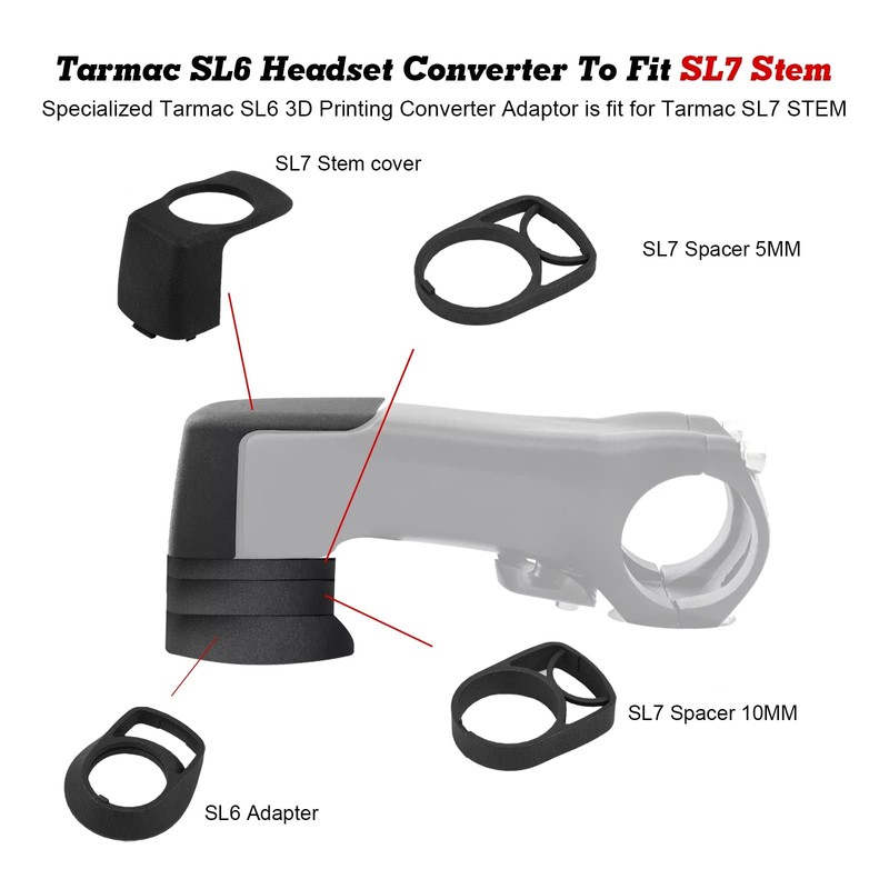 x xotic tech Specialized Tarmac SL6 Frame 10MM Headset Spacer