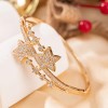 Luxury Court Filigree Electroplated Copper Alloy Gold Bracelet All-Match BangleColor: