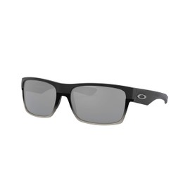 Oakley Men's OO9189 TwoFace Square Sunglasses, Matte Black/Chrome Iridium, 60 mm