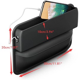 Universal Auto Seat Gap Organizador de asiento de coche, caja de almacenamiento de espacio intermedio, multifuncional, creativo, consolas laterales