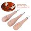 Leather awl, ergonomic design, professional cutting tool made of leather