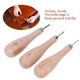 Leather awl, ergonomic design, professional cutting tool made of leather with high hardness for sewing leather
