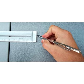 WRS Scriber with Carbide Tip and Clip 150mm Long x 6mm 6 Carat with Protective Cap in Case for Scribing Metal, Plastic, Wood, Plexiglass etc. Number of Items: 2