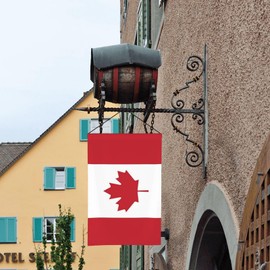Cute Canada Flag Garden Flag 12x18 Inches Double Sided Yard Flag Outdoor Canadian Garden Flags for Outside Yard Lawn