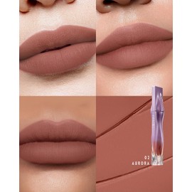 TIMEPHORIA Crema Labial Nebula Velvet, Acabado Mate Aterciopelado que No Reseca, Textura Cremosa Ligera y de Larga Duración, Alta Pigmentación, 02 Aurora