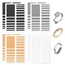 Ring Sizers for Loose Rings, 10 Sheets/192 Pieces Ring Adjusters, 1.5mm Thick, 6 Width Options, Durable EVA Material, Comfortable and Breathable, Multiple Colors for Customization