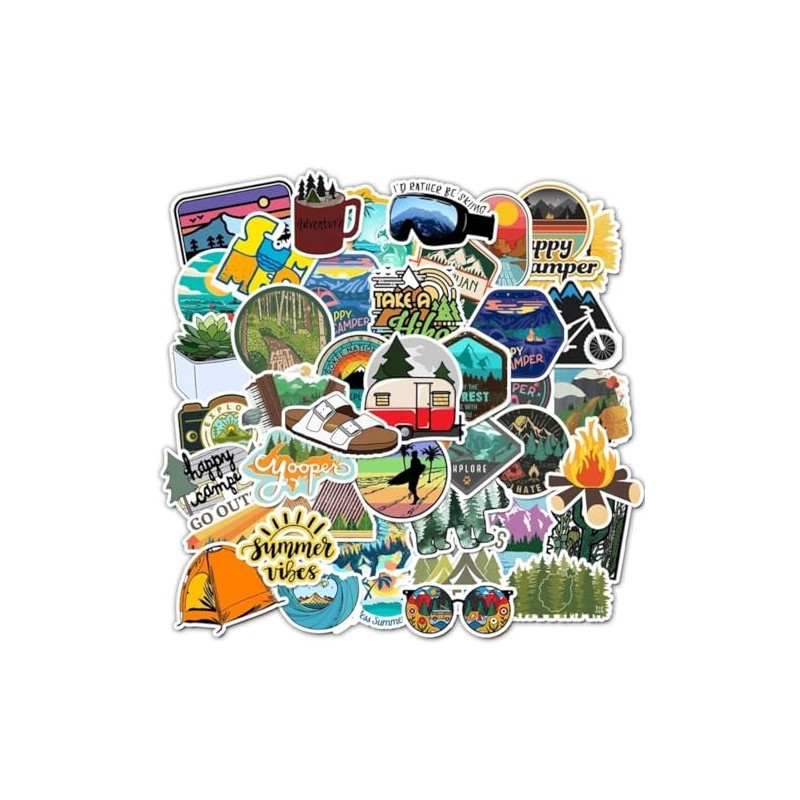 MUSHI 100 Stickers y pegatinas de SENDERISMO con diseños Únicos