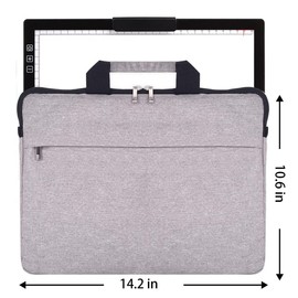 YINGWOND Rechargeable A4 LED Light Pad with Padded Case, Tracing Light Box w/Riser Stands and Paper Clip, 6 Levels of Brightness, Type-c Cable, Wireless Diamond Painting Light Board