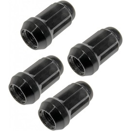 KarParts360 for Chevy Sonic 2017 2018 Wheel Lug Nut | 4 Pieces | Made of Steel | Matte Finish | Black | M12-1.50 Thread Size