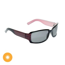 Del Sol Solize Women's Colour Changing Sunglasses - Mona - Changes Colour from Black to Pink in the Sun - Polarized Pro Lens 100% UVA/UVB Protection