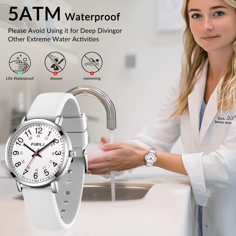 OXFANITE Nurse Watch for Medical Professionals Students Doctors Women Men