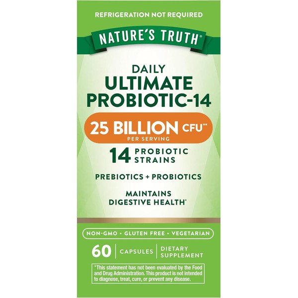 Nature's Truth Probiotics for Men and Women | 25 Billion