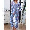 Famulily Womens 2Pc Pyjamas Set Classic Check Pattern Leisure Suits