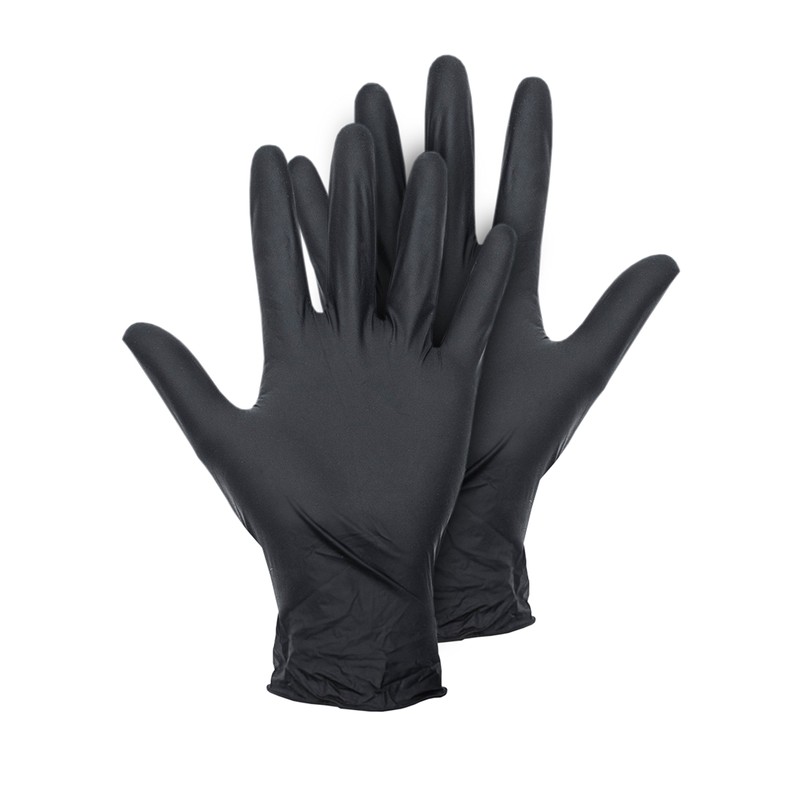 226977 MT Black Latex Gloves Size XL Box