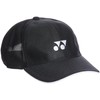 Yonex 40002 Tennis Hat, Mesh Cap, Men's, Black, Free size