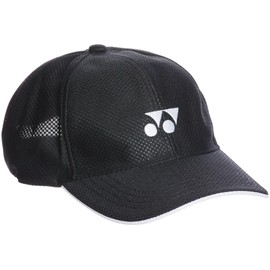 Yonex 40002 Tennis Hat, Mesh Cap, Men's, Black, Free size