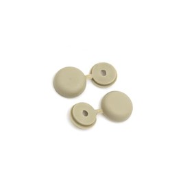 INFINAUTO 20pcs 4mm Beige Hinged Screw Cover Folding Caps for Car Home Furniture Decor Stylish Design