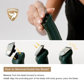 Generic Gryphon Life Hair Clippers and Trimmer 5 in 1 Kit with Barber's Hair Cutting Tool, Green