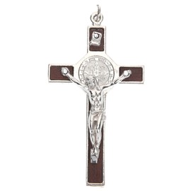 COHEALI 4pcs Gold Cross Necklace for Women Men Crucifix Chain Jewelry Zinc Alloy Wood