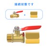 TAILONZ PNEUMATIC 2 BRASS BALL VALVE 1/4" BSP OUTSIDE THREAD