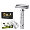Parker-Astra-Derby Rasierer und Rasierklingen 87R - 1 Packung mit 3