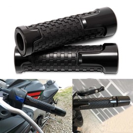 JMTBNO 7/8" Motorcycle Grips Non Slip Rubber Without Bar End Thruster Grip 22mm Hand Handlebar Grip Thruster Grip for Sport Street Bike Cruiser Scooter Dirt Bike
