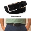 LEAODES LD Men's Belt Casual Genuine Leather Suede Belts for