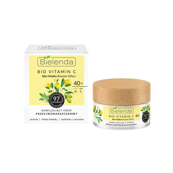 Bielenda Organic Vitamin C Moisturising Anti-Wrinkle Face Cream 40+ Day/Night 50 ml