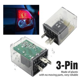 Saihisday SG152B White 3-Pin Car Flasher