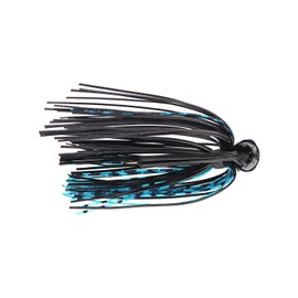 Lures Buckeye Flat Top Finesse Jig with Premium Skirting & Rubber Skirt Collar Durable Versatile Fishing Bait Black/Blue, 1/2 oz