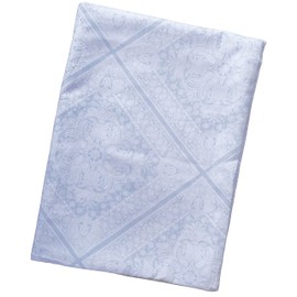 CAMEL PALMS 100% Cotton, Gauze, One Side Japanese Bleaching, Skin Duvet Cover, Snap with Tape for Easy On/Off, Single, 55.1 x 74.8 inches (140 x 190 cm), Bandana Pattern, Blue