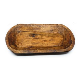 Large Hand Carved Mango Wood Serving Tray or Platter Handmade in Mexico (Natural Wood (Brown))