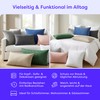 Wolkenfeld Cushion cover 40 x 80 cm, grey anthracite -