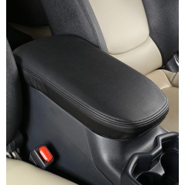 irbenben Armrest Cover with Mini Brush for Toyota RAV4 2019-2025, Leather Center Console Cover Leather Middle Console Lid Cover Pad Protector for 2020 2021 2022 2023 2024 RAV 4 Interior Accessories