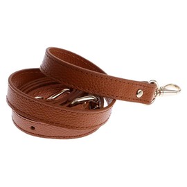 POFET 110-130 cm Adjustable Genuine Leather Handbags Shoulder Bag Strap Handle Replacement Bag Accessories - Brown