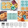 PRVCFZ 4 PCS Donut Mould, Doughnut Mould, Non-Stick 6 Cavity