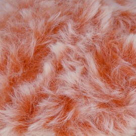 JubileeYarn Luxe Fluff Yarn - 100g/Skein Chunky Polyester Fur - Red and White - 2 Skeins
