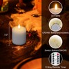 GenSwin Flameless Pillar Candles Flickering with Remote Timer, Battery Operated