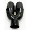Dual Exhaust Tip 3.00" Inlet Dual 4.00 X 12.00 Long