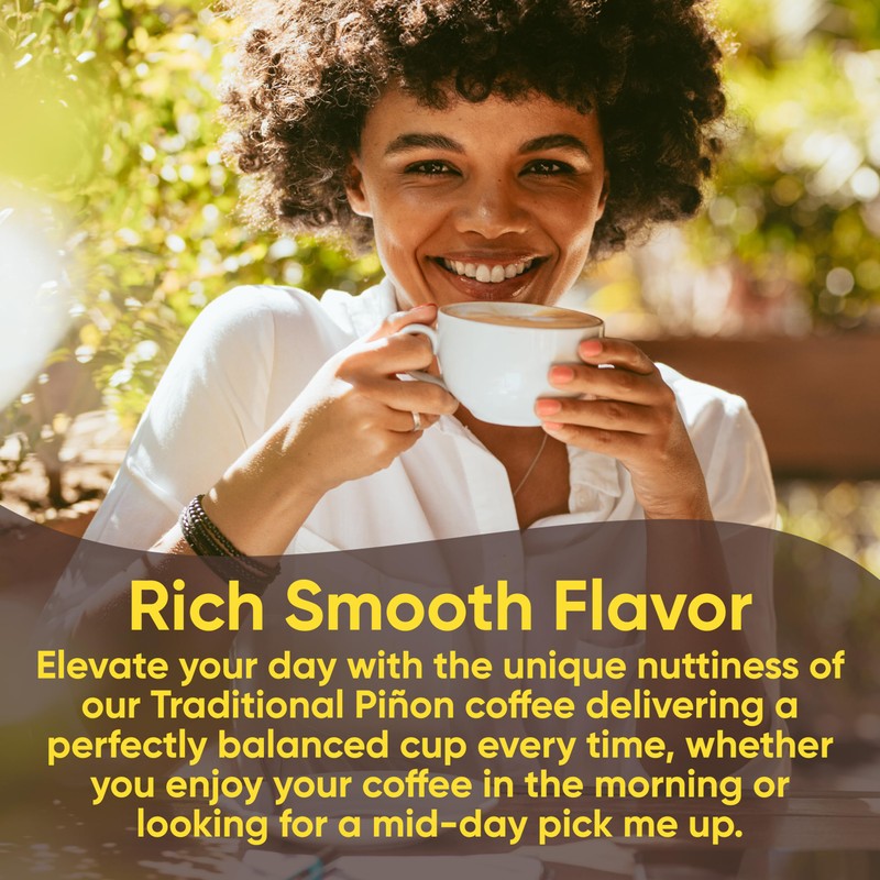 New Mexico Piñon Coffee Naturally Flavored Coffee (Traditional Piñon Ground,