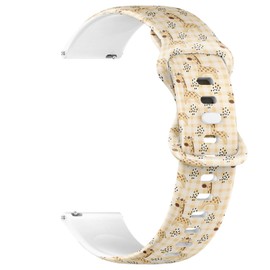 Compatible with Garmin Forerunner 255/255 Music, 265, 745, Venu 2, Venu 3, Vivoactive 4, 22mm Replacement Sport Watch Band (Cute Giraffe Print Kids) Silicone Soft Strap Bracelet